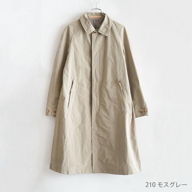 SCYE BASICS 高密度ナイロンタフタ ステンカラーコート Scyeのバルマカーンコート | Staple Clothing