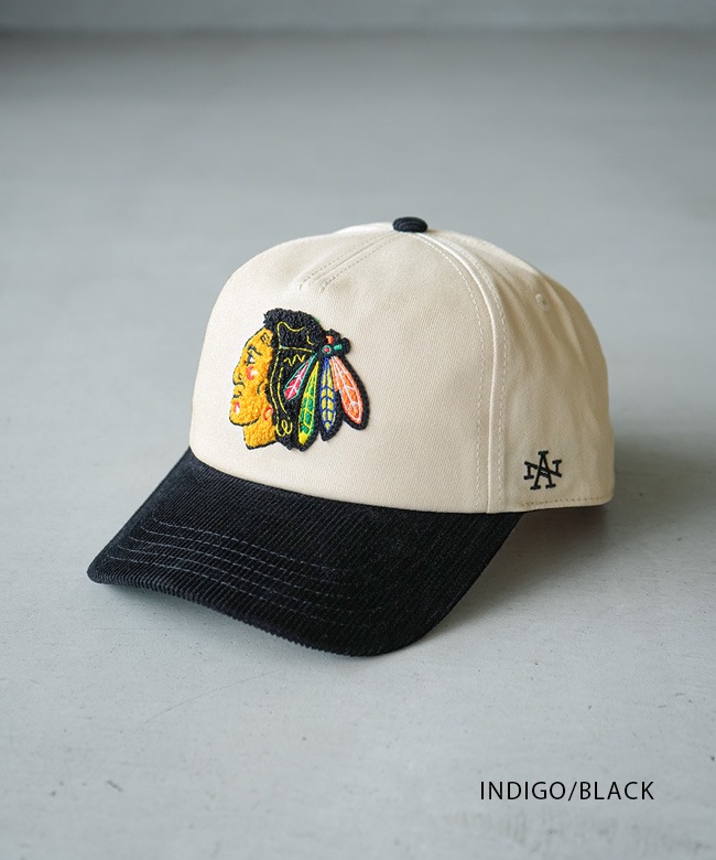 MARK&LONA完売品 黒 スパンコール付き 帽子　耳当て付き MARK&LONA - IRON SKULL TRUCKER CAP / ミニパイル生地 アイアン