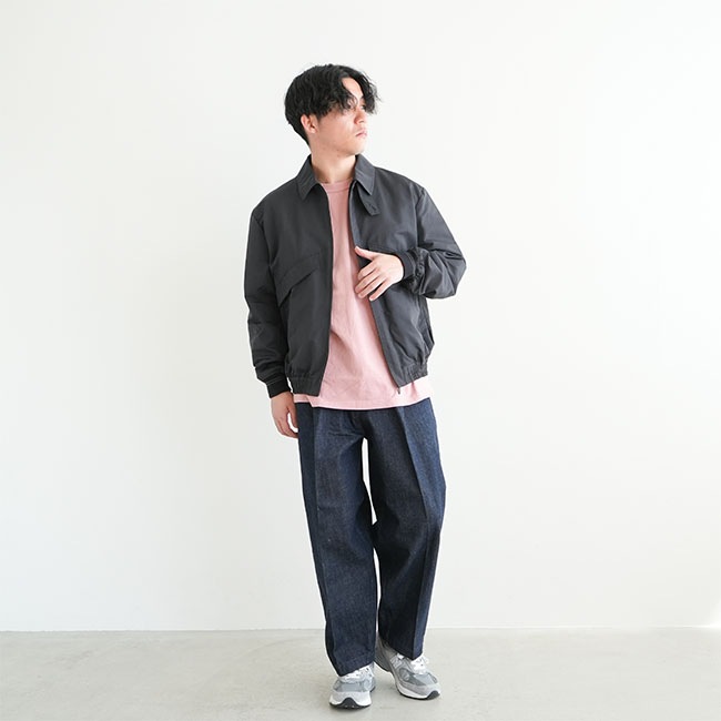 The open product アウター ハンソヒ着用