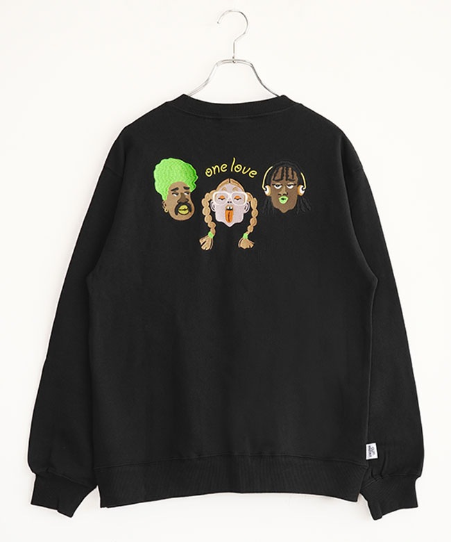 G621787]gym master(ジムマスター) 10.3oz one love 刺繍スウェット