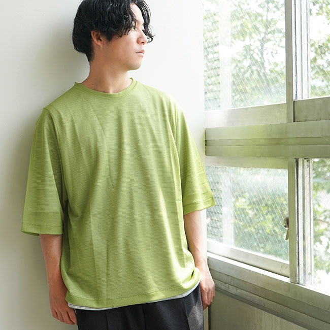 SALE 50%OFF】net(ネット)meshsh S/S Tee(メッシュショートスリーブT