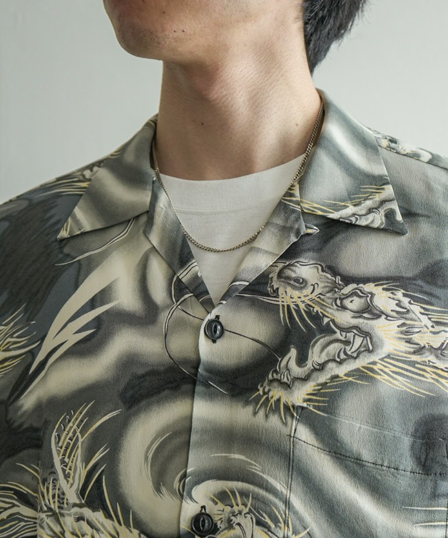 SALE 20%OFF】gold(ゴールド) ALOHA SHIRT “DRAGON” アロハシャツ