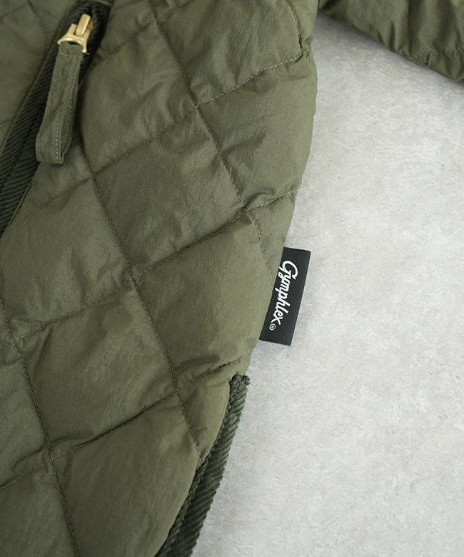 GY-A0431NYM]Gymphlex(ジムフレックス) QUILT DOWN COLLARLESS JACKET
