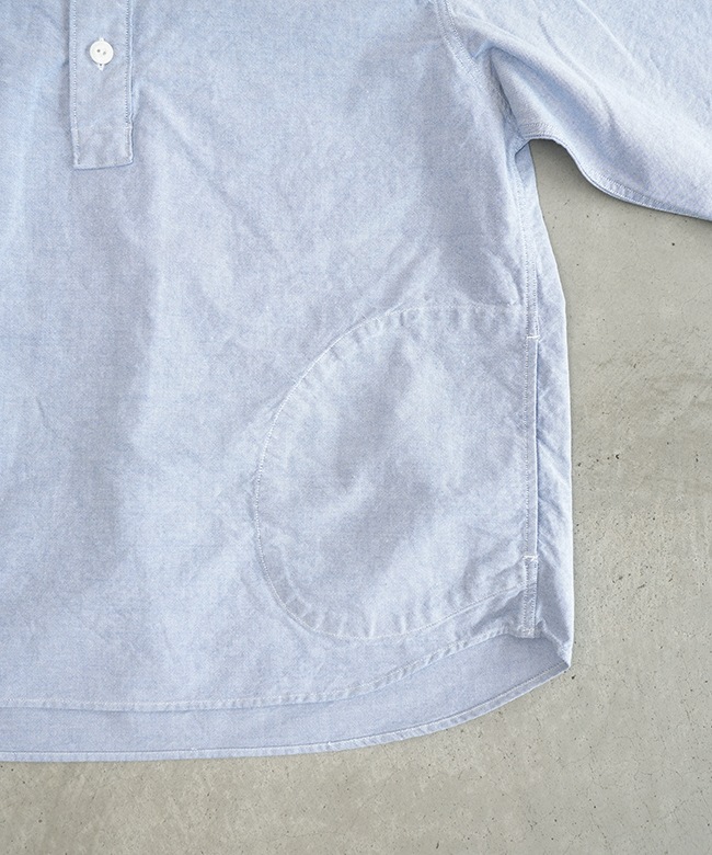◇DANTON(ダントン) ROUND COLLAR P.O SHIRT L/S ラウンドカラー プル