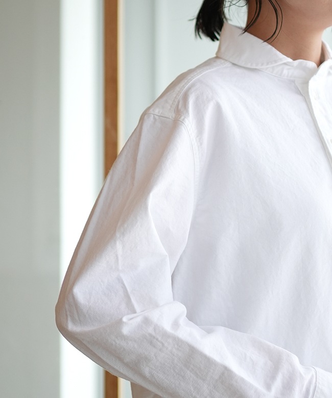 ◇DANTON(ダントン) ROUND COLLAR P.O SHIRT L/S ラウンドカラー プル