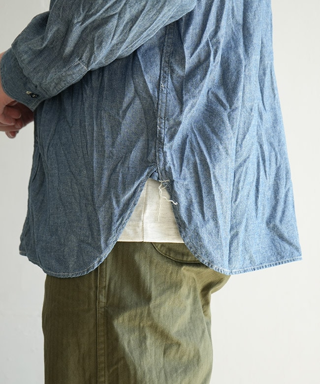 orSlow(オアスロウ) RELAX FIT CHAMBRAY WORK SHIRT リラックス