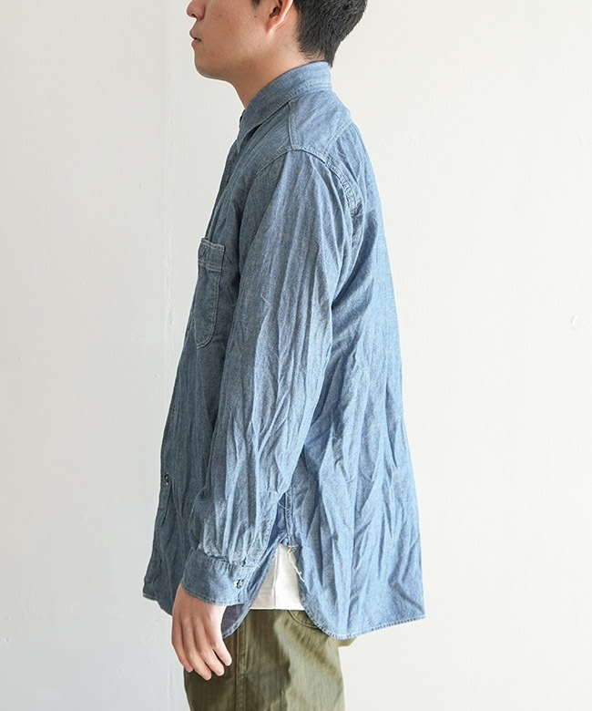 orSlow(オアスロウ) RELAX FIT CHAMBRAY WORK SHIRT リラックス