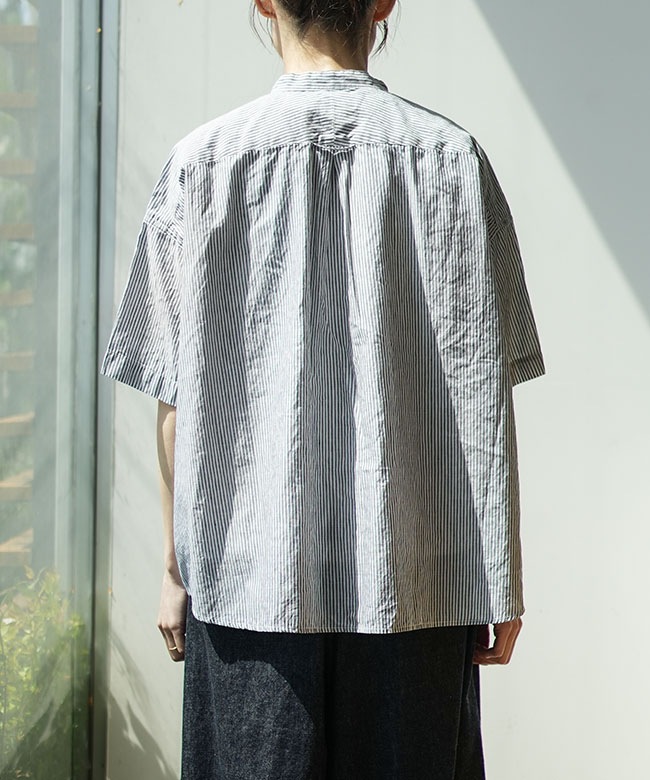 prit ストライプシャツ半袖