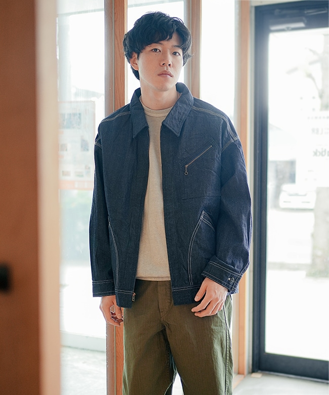 ジャケット・アウター shu HS291]SKEWed(スキュー) Zipper Blouse ジッパーブラウス メンズ