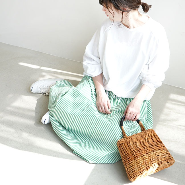 50%OFF】[7231S-004]grin(グリン) CLライトギャザーSK/スカート  