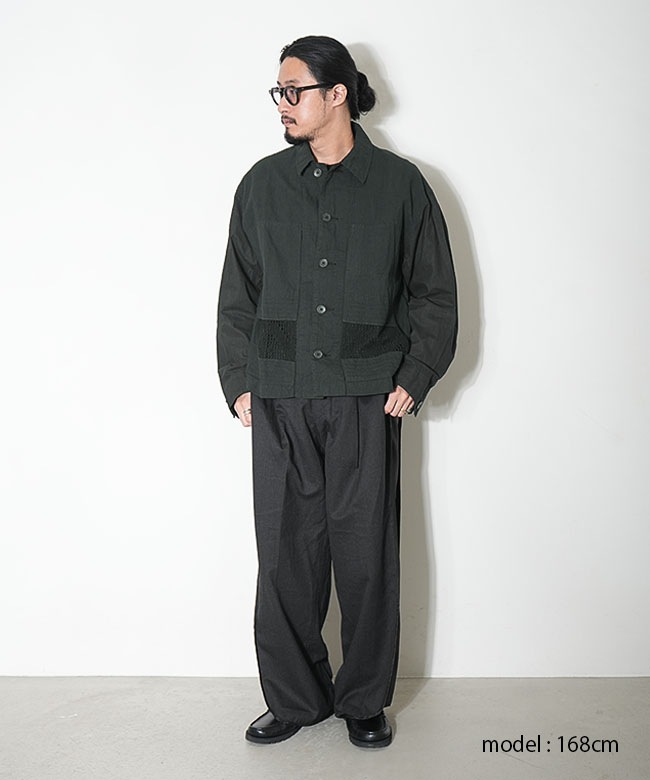 CHANGES(チェンジーズ) Remake Bed Linen Shirt Jacket リメイクベッド