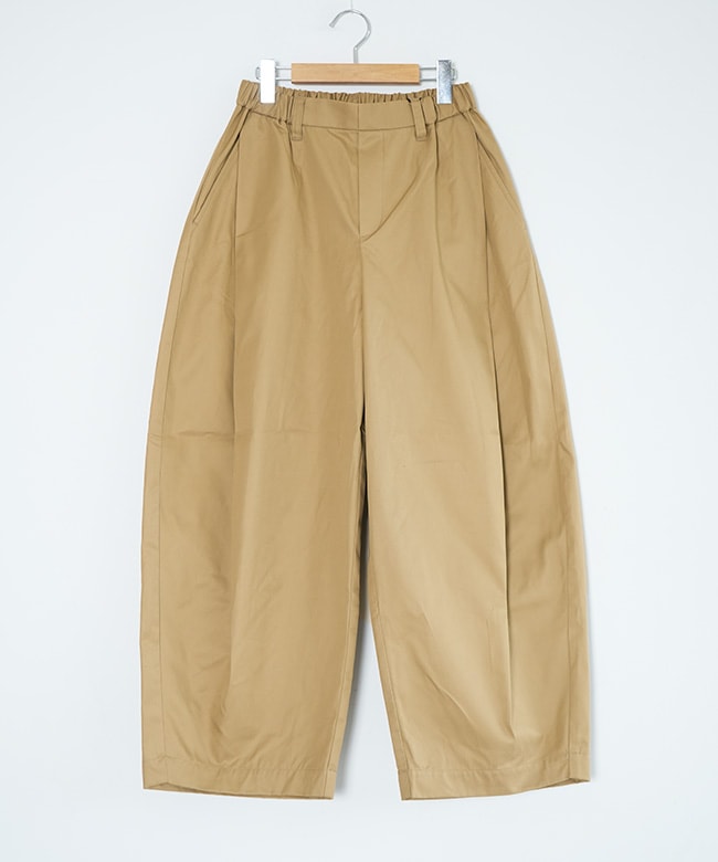 SALE 20%OFF】mizuiro ind(ミズイロインド) tuck cocoon slacks タック