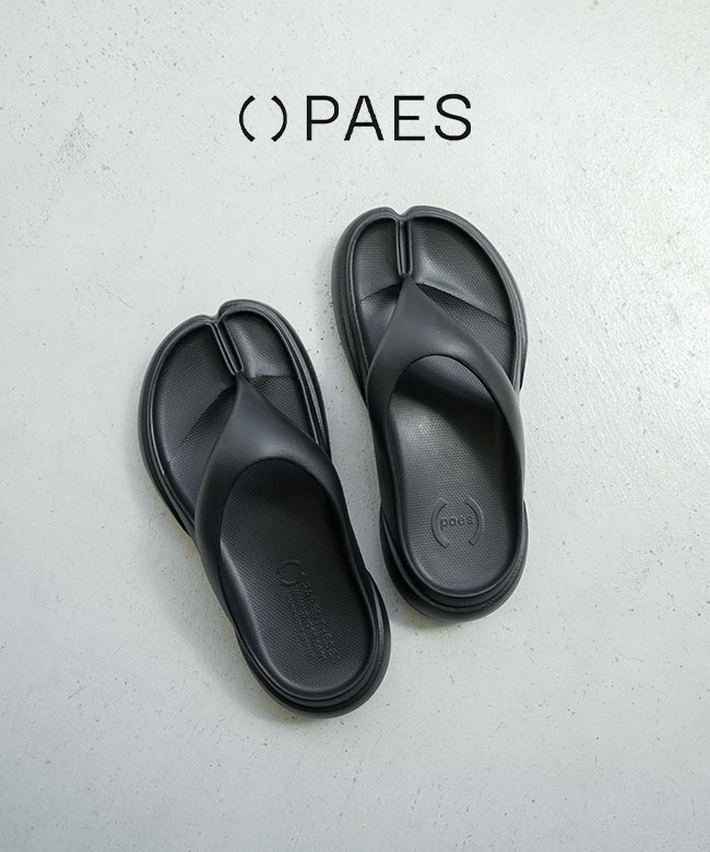 PAES(ペイズ)【携帯袋付き】FLIPFLOP 02 フリップフロップ BLACK