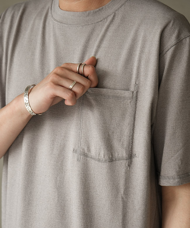 nonnative(ノンネイティブ) DWELLER S/S TEE MERINO WOOL OVERDYED