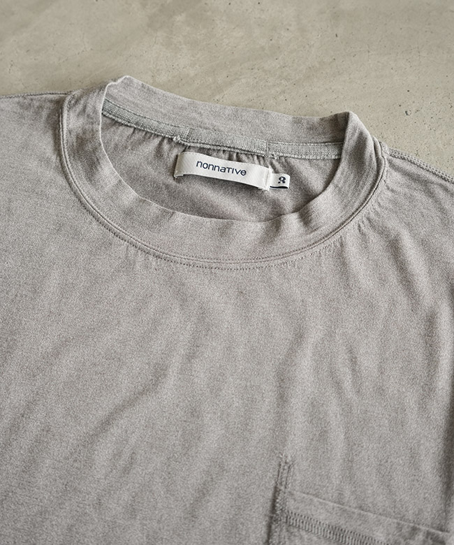 nonnative(ノンネイティブ) DWELLER S/S TEE MERINO WOOL OVERDYED