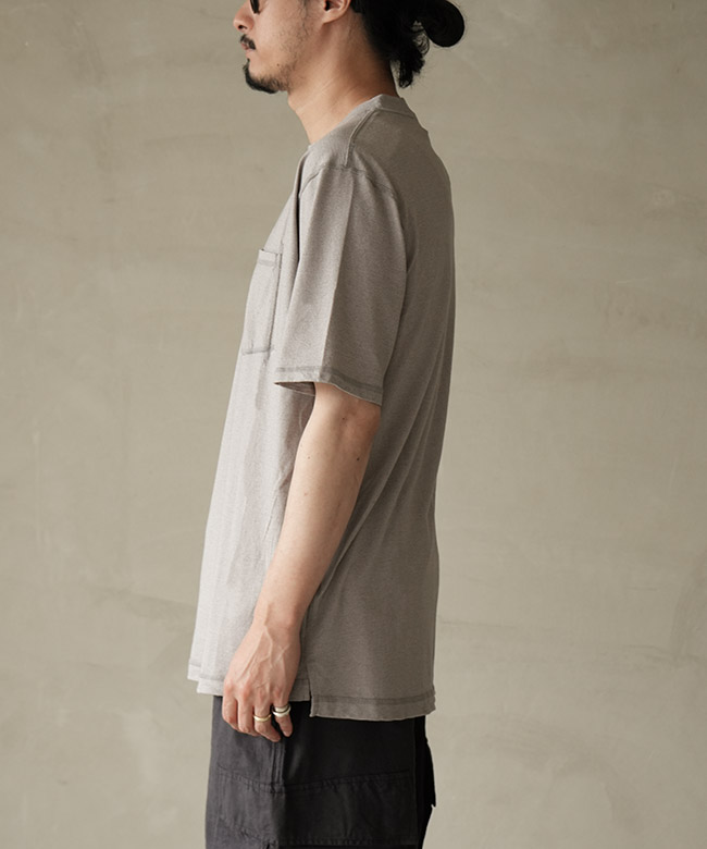 nonnative(ノンネイティブ) DWELLER S/S TEE MERINO WOOL OVERDYED