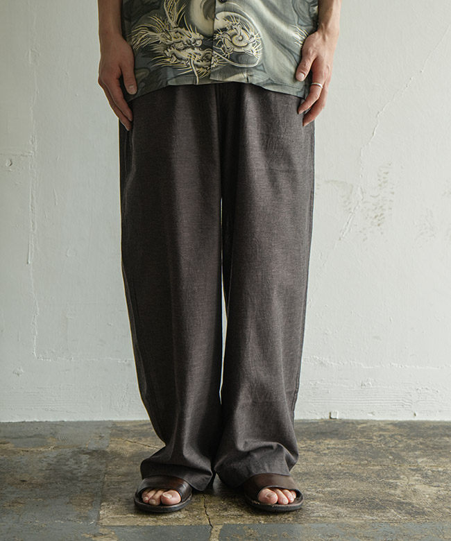 パンツ GOLD VAT DYE CHAMBRAY COCOON PANTS(L) SALE 30%OFF】gold(ゴールド) VAT DYE CHAMBRAY EASY PANTS バットダイ