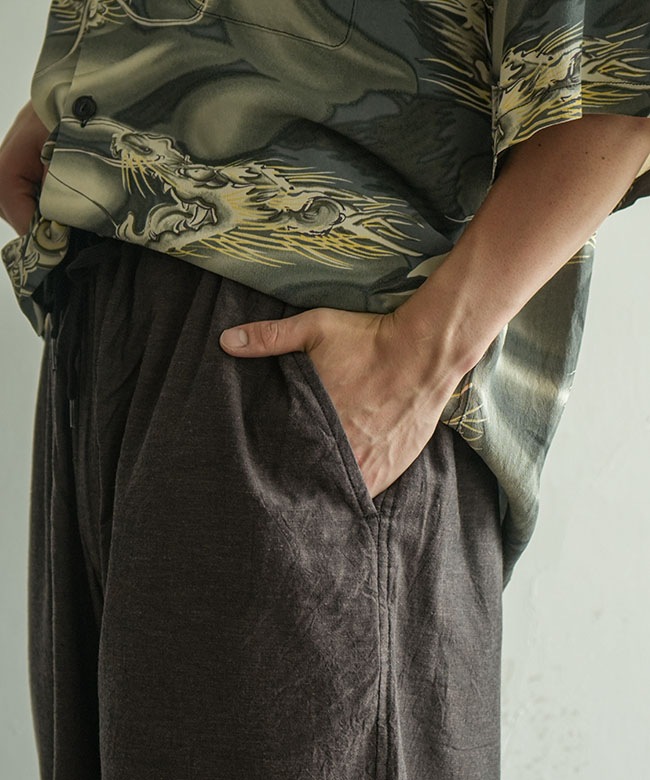 パンツ GOLD VAT DYE CHAMBRAY COCOON PANTS(L) SALE 30%OFF】gold(ゴールド) VAT DYE CHAMBRAY EASY PANTS バットダイ