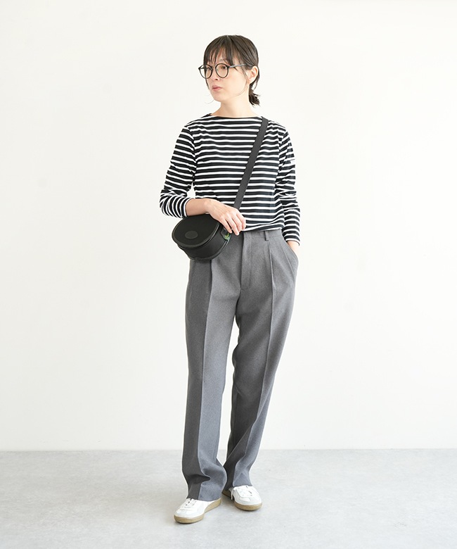 OR-C0137BFJ]ORCIVAL(オーチバル/オーシバル) BOAT-NECK LONG SLEEVE T