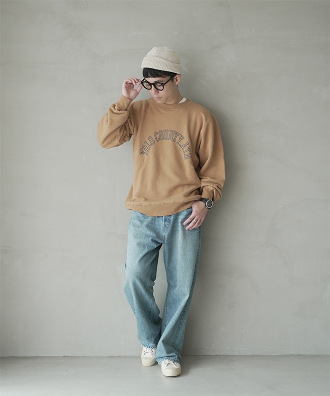 SALE 50%OFF】[UNS23ASC029A]UNDYED(アンダイド) URAKE SWEAT CREW (Pt