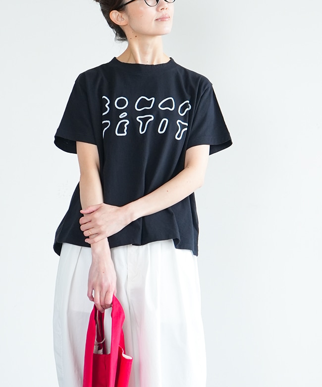 SALE 20%OFF】[TC25103]tumugu(ツムグ) ラフィ天竺プリントT