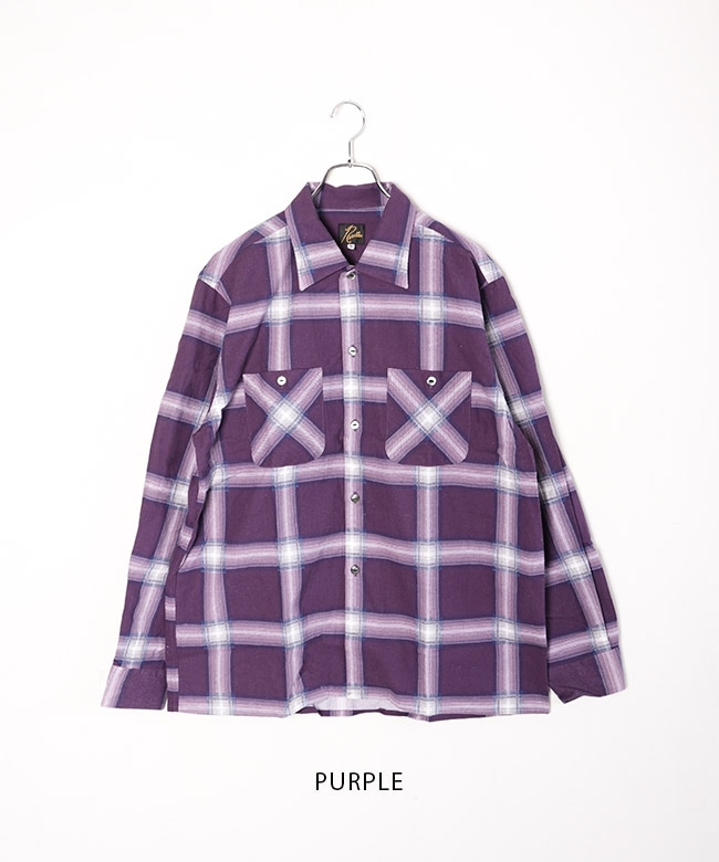 25aw needles ワンナップカラー プリントフランネルチェックシャツ RW303]NEEDLES(ニードルズ) One-Up Shirt - Printed Flannel