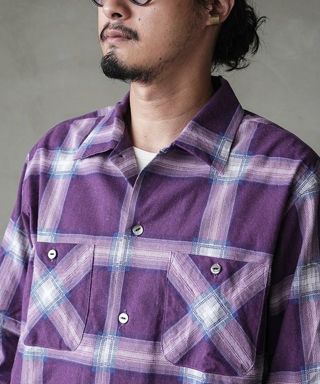 RW303]NEEDLES(ニードルズ) One-Up Shirt - Printed Flannel / Plaid