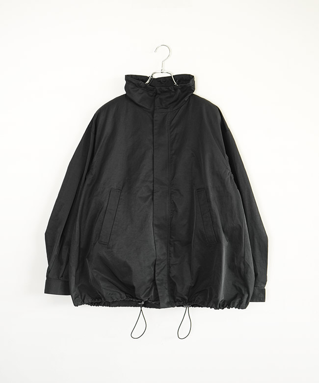 syudou フラミンゴデザイン アウター 黒Mサイズ DouDou（ドゥドゥ） コート アウター 「WEB限定」フラノ×タフタ