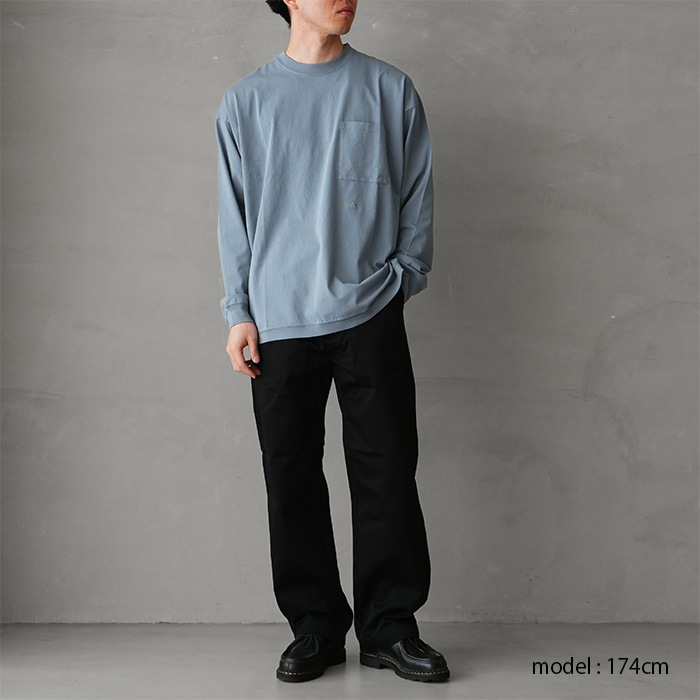 カットソー(長袖/七分) MUSEdeDeuxiemeStand Alnne out of 90s L/S tシャツ 七分袖 7分袖 メンズ vネック uネック 無地 カットソー