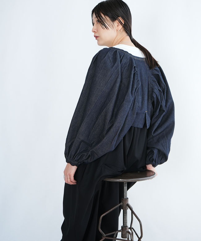 Si-Si-Si スースースー　ボレロ ジャケット　ネイビー si-si-si comfort(スースースーコンフォート) VICTRIAN BOLERO