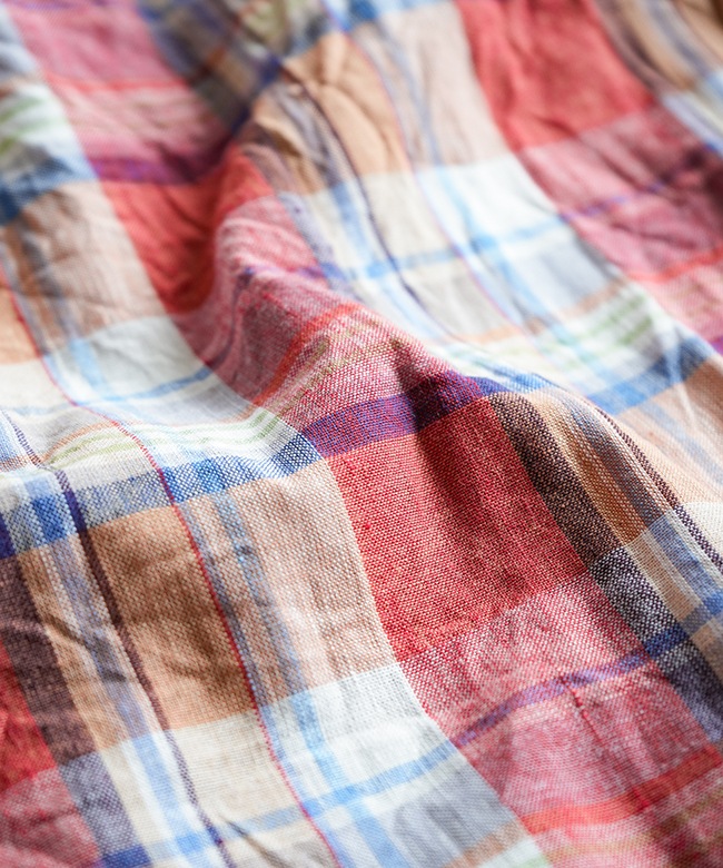 SALE 50%OFF】[242105]ina(イナ) 裾フリンジ タック スカート 綿 麻