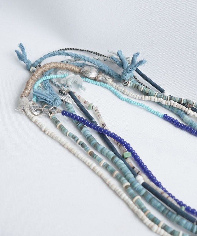 D-601]【保存袋付き】NORTH WORKS(ノースワークス) Indigo Dyed Shell Beads L ネックレス |  ブランドから探す,N | WOODY HOUSE 公式通販サイト
