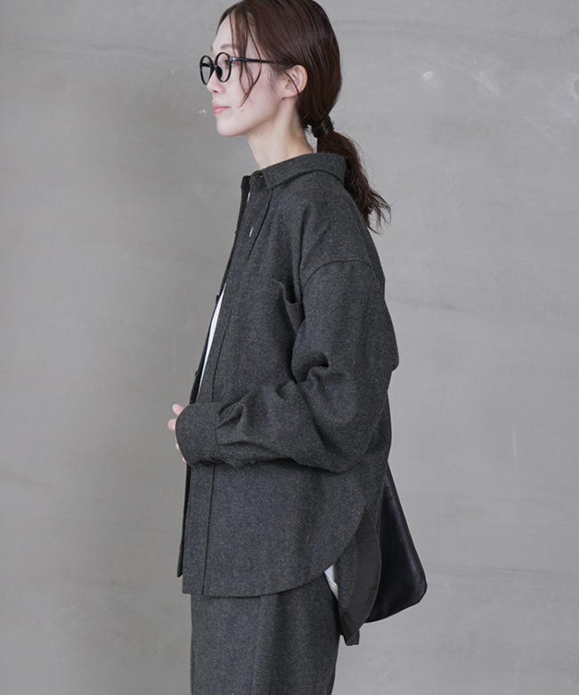 solamonat poche(ソラモナポッシェ) ポリスパンオーバーシャツ SALE 30%OFF】◇[poche-ps-ovsh]solamonat poche