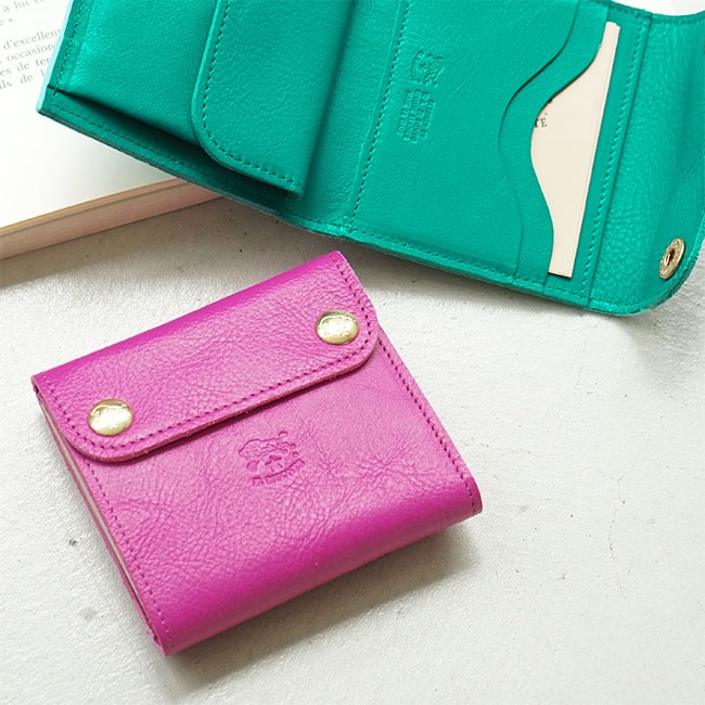 IL BISONTE コンパクトウォレット　ピンク　イルビゾンテ IL BISONTE イルビゾンテ 財布 その他 限定カラー三つ折り