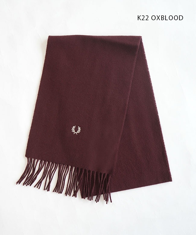 C4126]FRED PERRY(フレッドペリー) Lambswool Scarf ラムウール