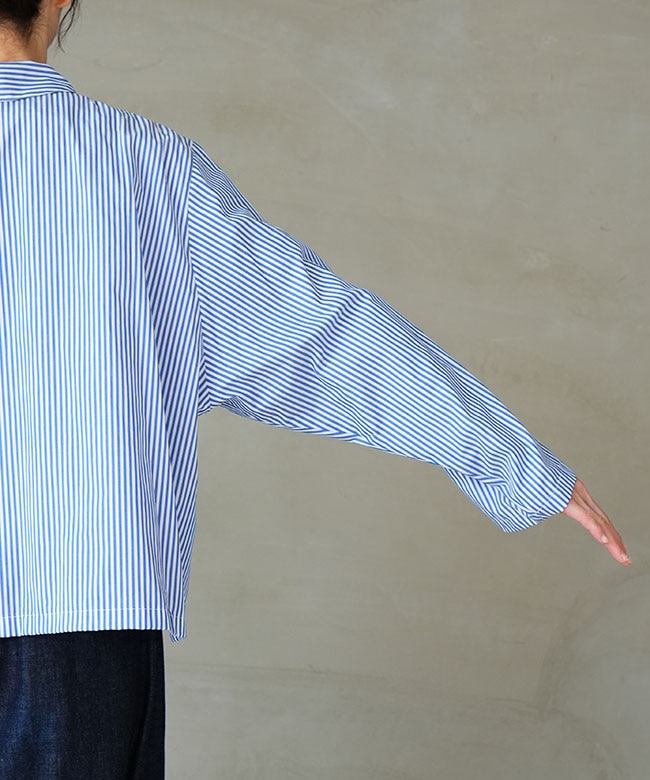 mizuiro ind(ミズイロインド) stripe coverall ストライプカバーオール