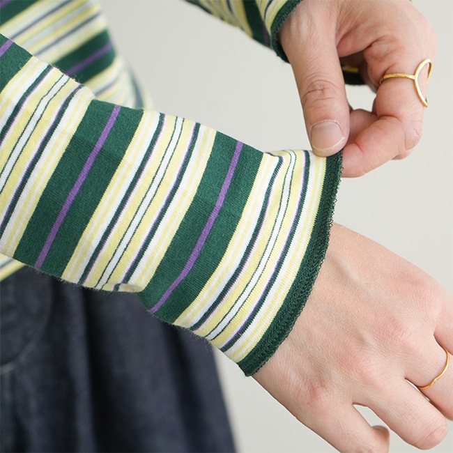 【MEYAME】マルチボーダーハイネック MULTI BORDER HIGH NECK – MEYAME