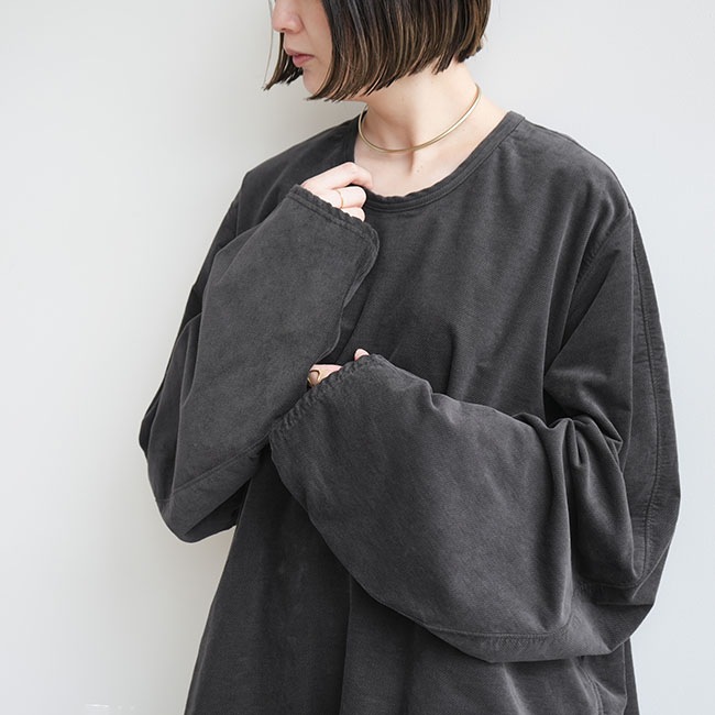 FIRMUM(フィルマム) ストレッチモケットビッグスリーブプルオーバー
