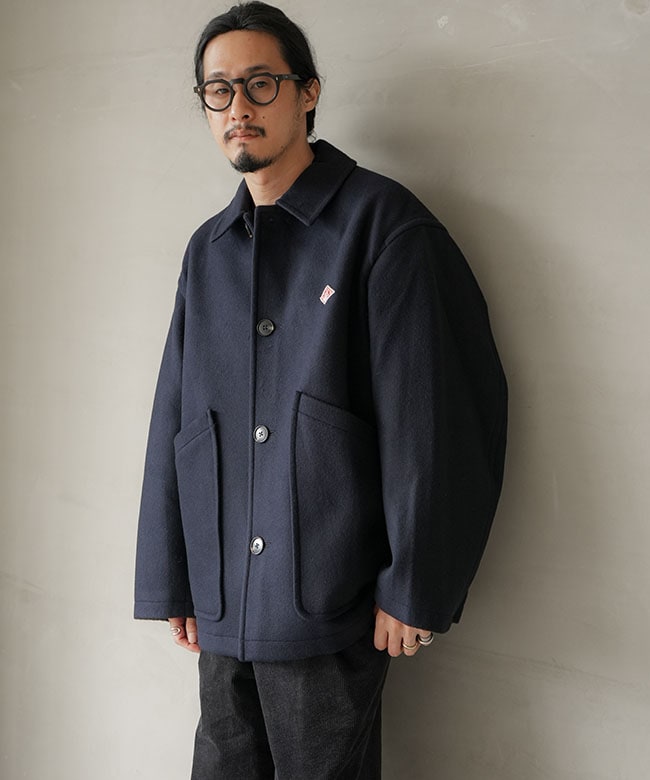 ◇DANTON(ダントン) メンズ ウールメルトン カバーオールジャケット