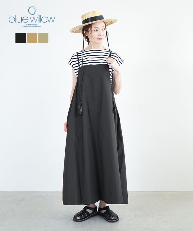 01DUP15223]blue willow(ブルーウィロー) コットンタイプライター