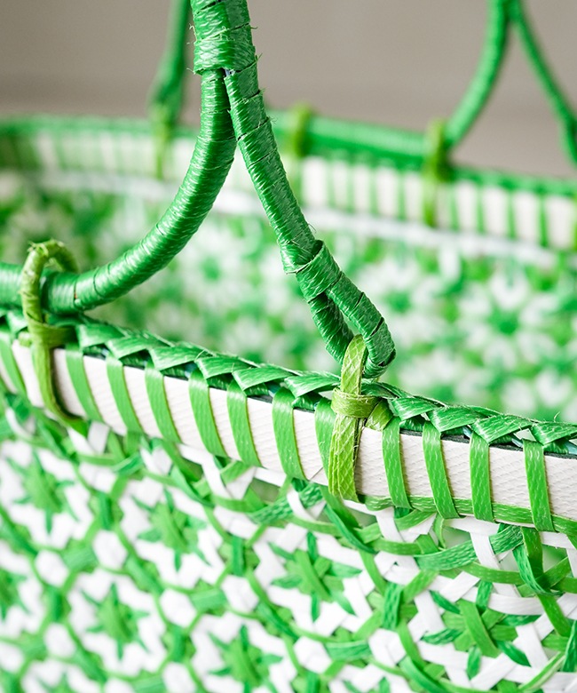 フェイラー】スクエアバスケット パニエドフルール 花かご