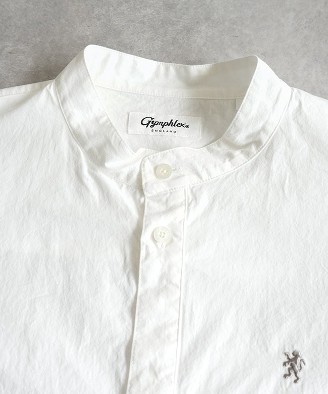 GY-B0368TYO]Gymphlex(ジムフレックス) STAND COLLAR SHIRT S/S