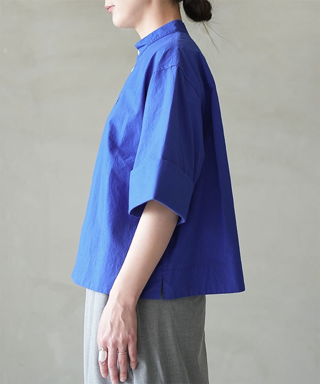 Gymphlex(ジムフレックス) STAND COLLAR SHIRT S/S スタンドカラー