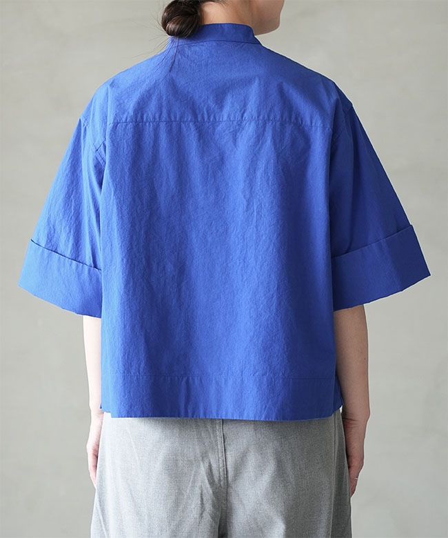 Gymphlex(ジムフレックス) STAND COLLAR SHIRT S/S スタンドカラー