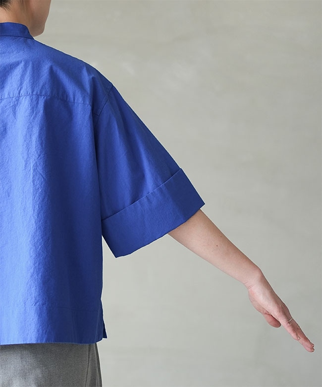 Gymphlex(ジムフレックス) STAND COLLAR SHIRT S/S スタンドカラー