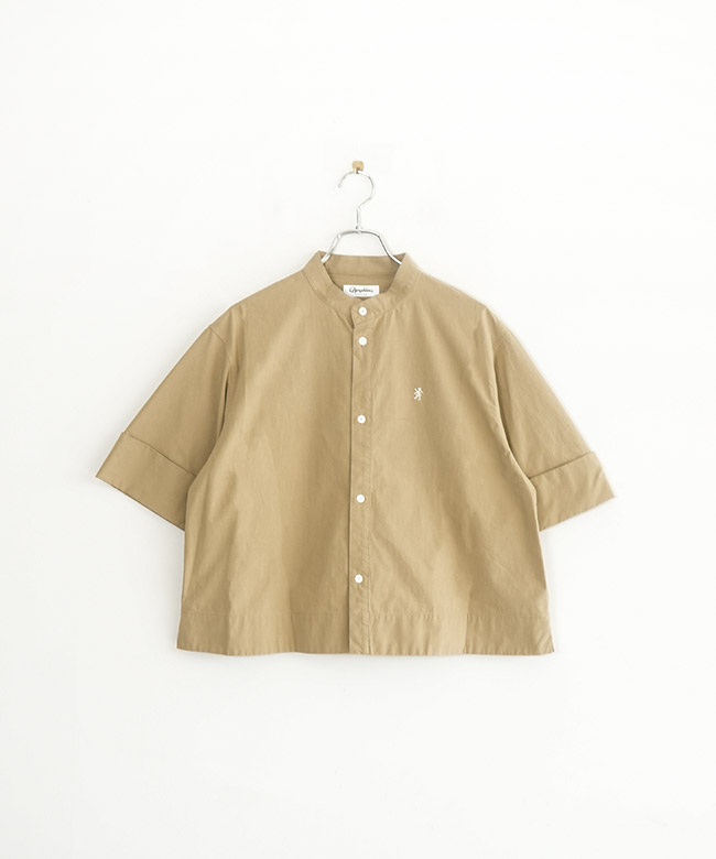 Gymphlex(ジムフレックス) STAND COLLAR SHIRT S/S スタンドカラー 