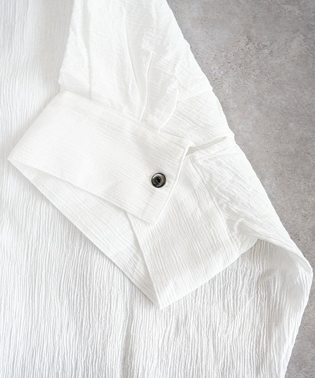 SALE 50%OFF】ina(イナ) 袖カフス前開きブラウス クレープロッキーパル 