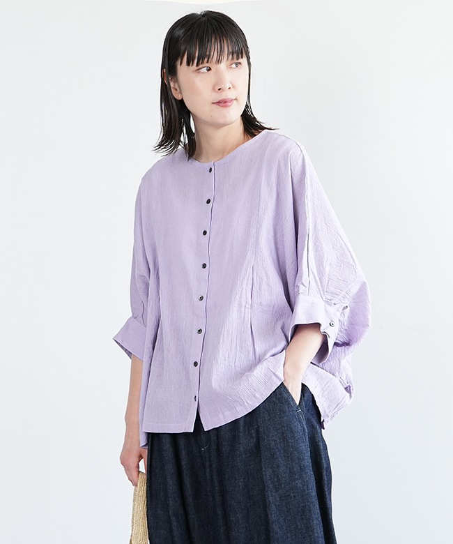 INA ブラウス　新品未使用   定価の4割引 ina (イナ) 切り替えギャザーフリルブラウス