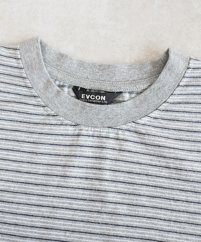 EVCON(エビコン) BORDER WIDE L/S TEE ボーダーワイドロングスリーブT