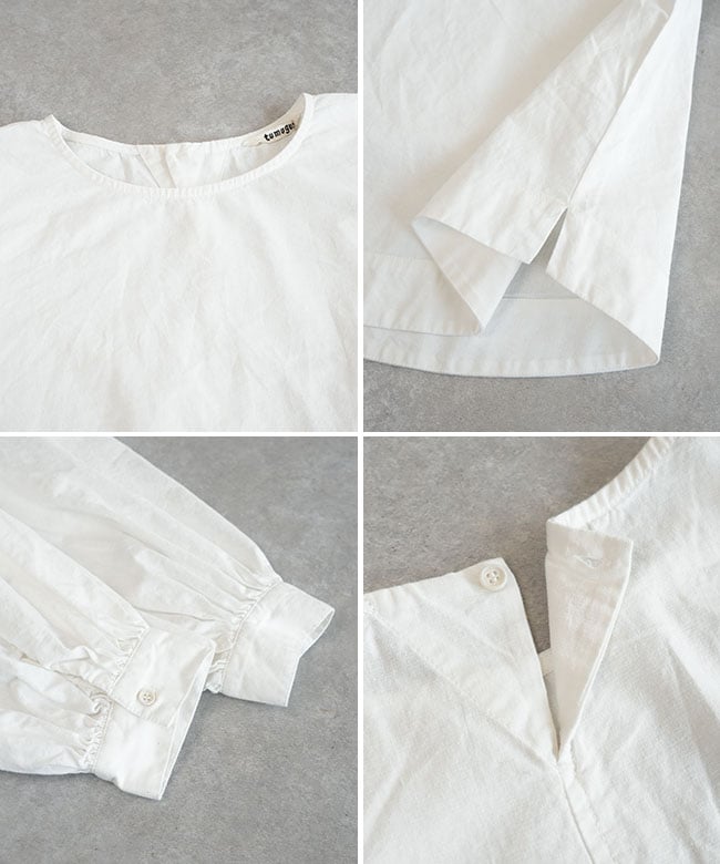 tumugu/ツムグ モディリネンブラウス プルオーバー リネン tumugu｜5ozコットンリネンスラブデニム ベスト付プルオーバー